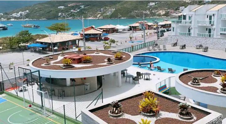 Cobertura Pe Na Areia Com Piscina Privativa E Vista Mar Na Praia Dos Anjos, Arraial Do Cabo, Para Ate 8 Pessoas Exterior foto