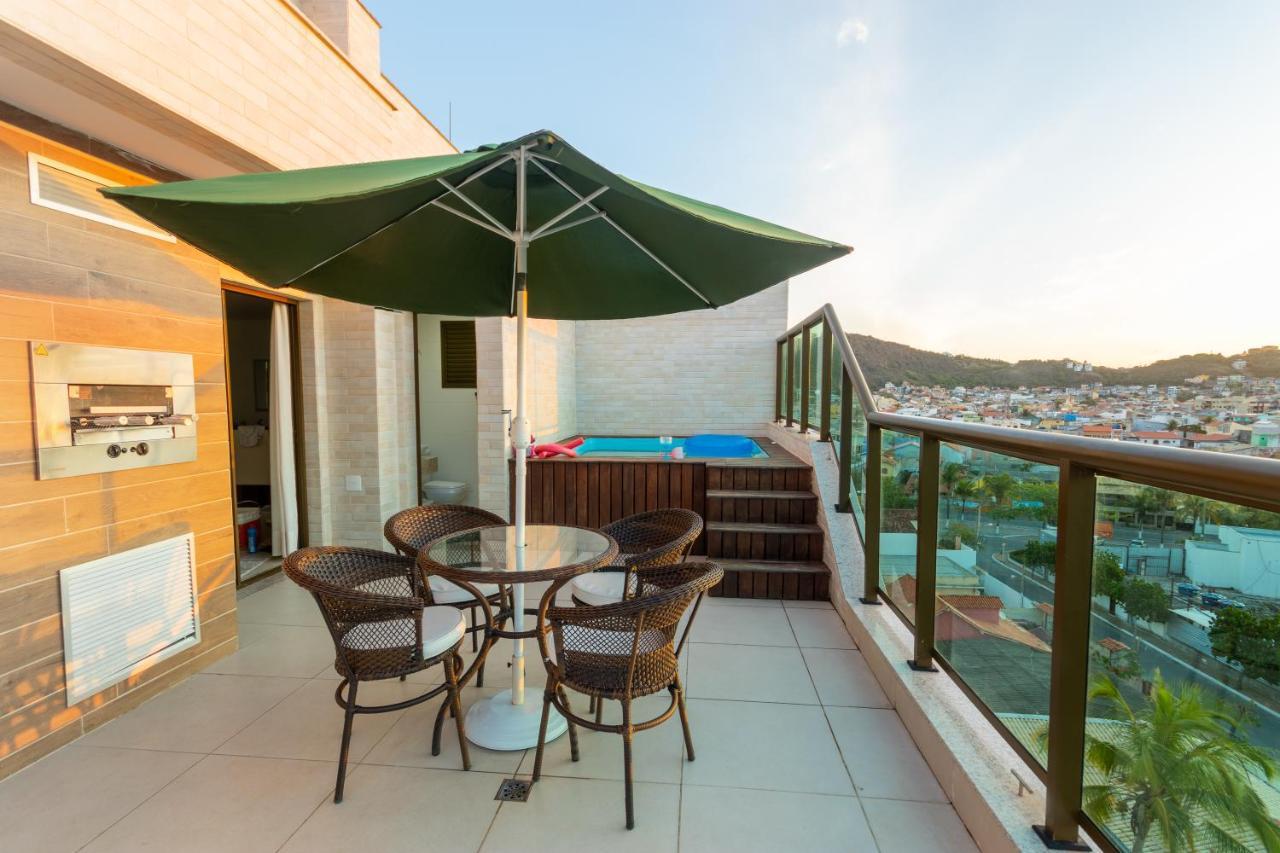 Cobertura Pe Na Areia Com Piscina Privativa E Vista Mar Na Praia Dos Anjos, Arraial Do Cabo, Para Ate 8 Pessoas Exterior foto